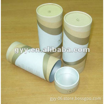 Customize round shape box with lid for tea packaging